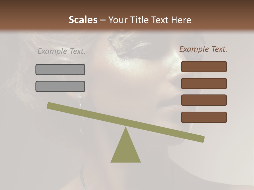 Face Neck Woman PowerPoint Template