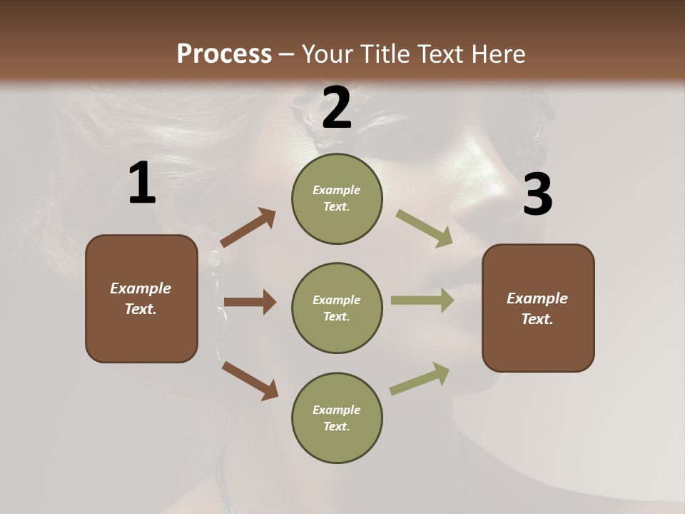Face Neck Woman PowerPoint Template