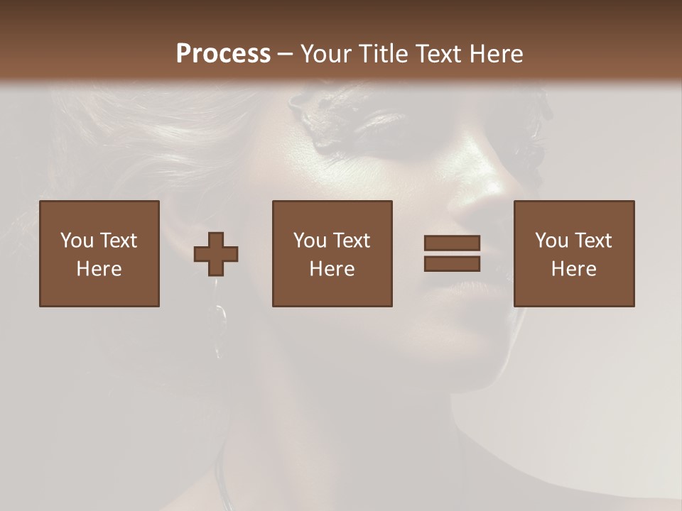 Face Neck Woman PowerPoint Template