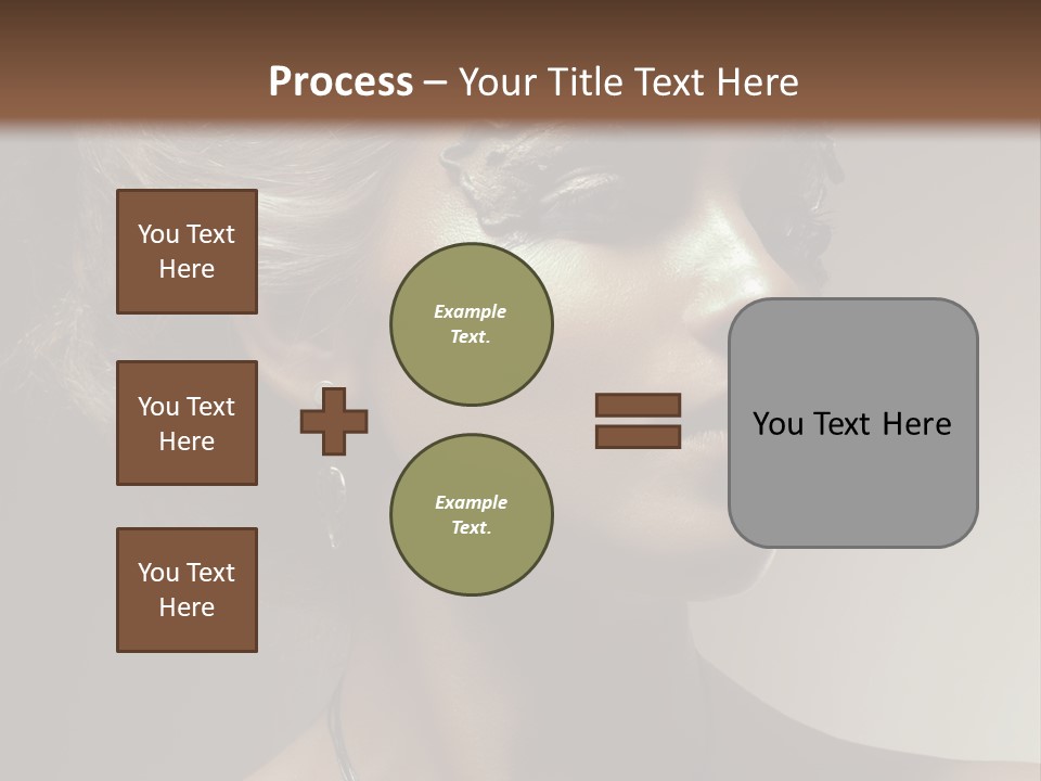 Face Neck Woman PowerPoint Template