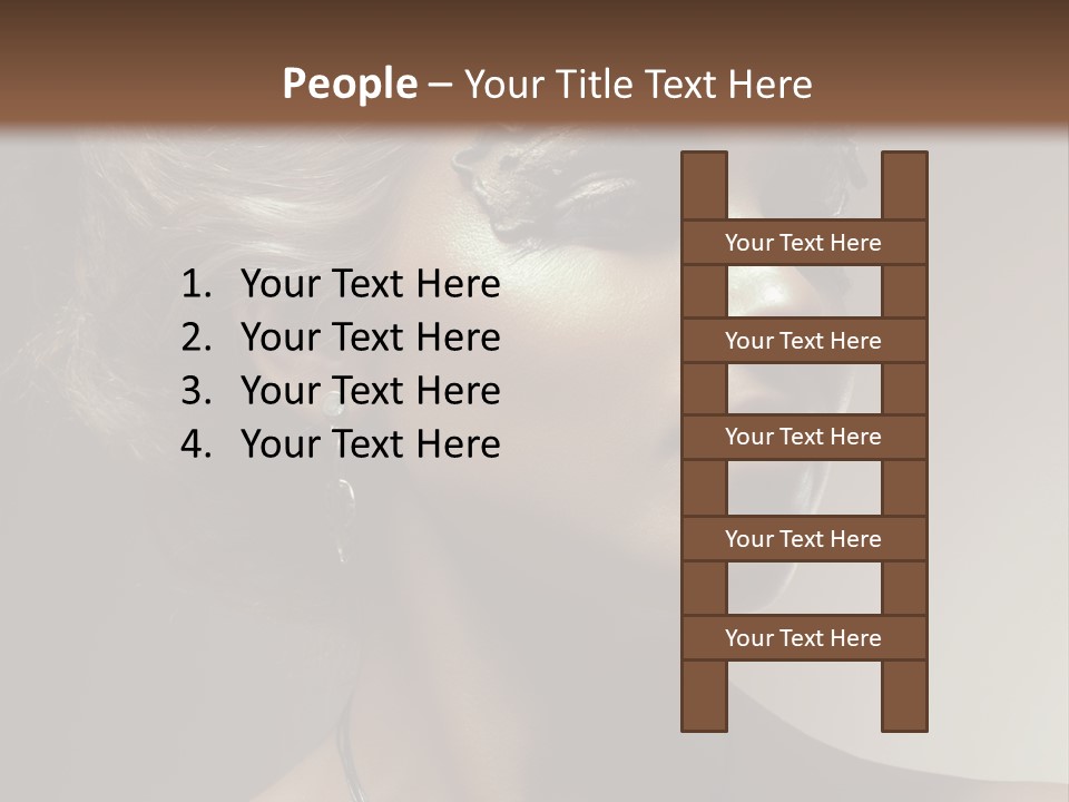 Face Neck Woman PowerPoint Template