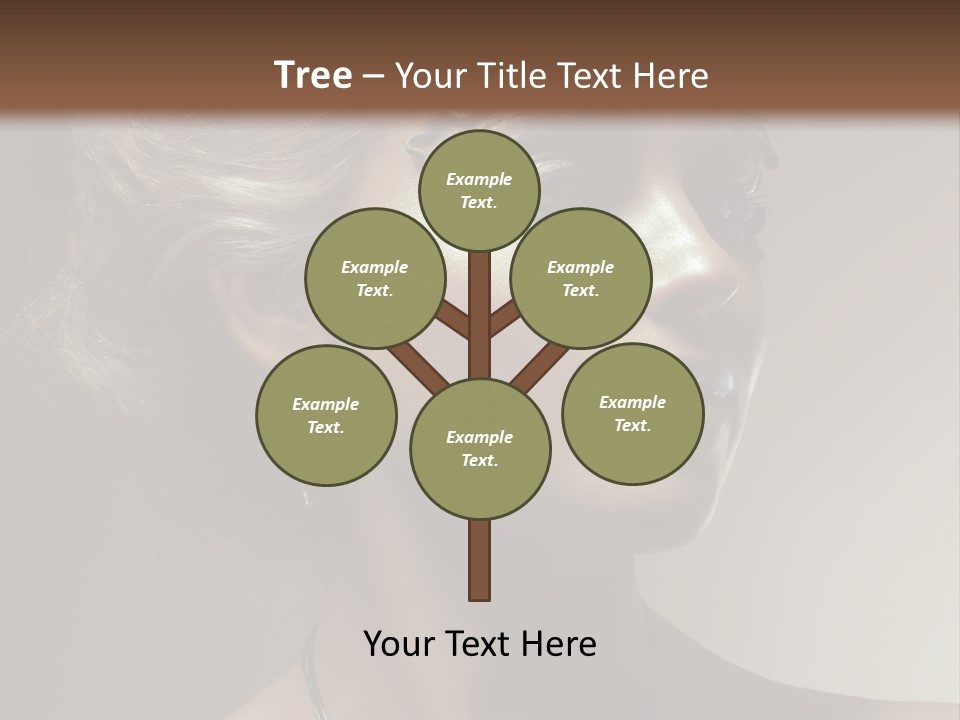 Face Neck Woman PowerPoint Template