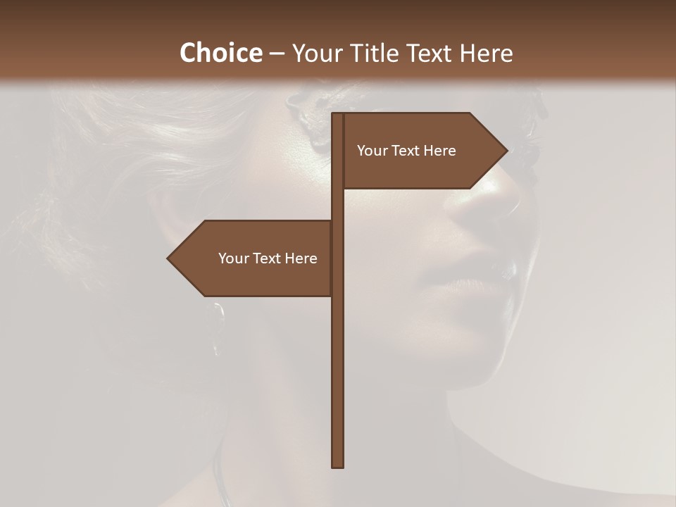 Face Neck Woman PowerPoint Template