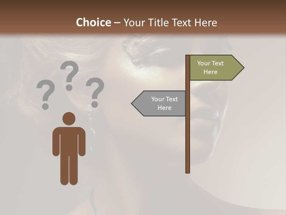 Face Neck Woman PowerPoint Template
