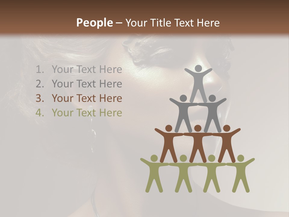 Face Neck Woman PowerPoint Template