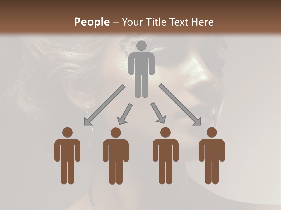 Face Neck Woman PowerPoint Template