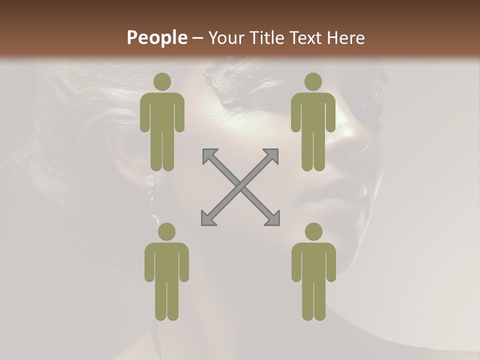 Face Neck Woman PowerPoint Template