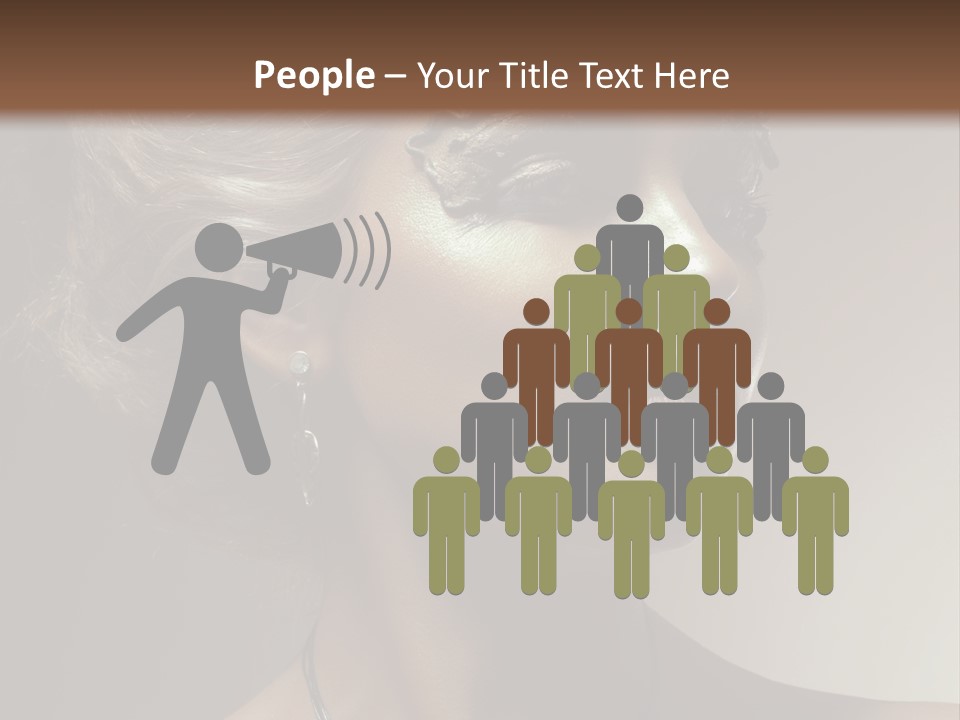 Face Neck Woman PowerPoint Template