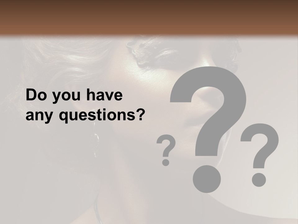 Face Neck Woman PowerPoint Template