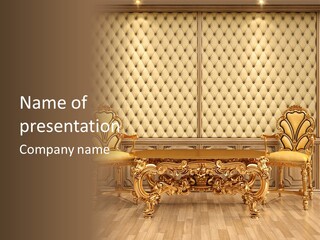 Luxury Interior Pattern PowerPoint Template