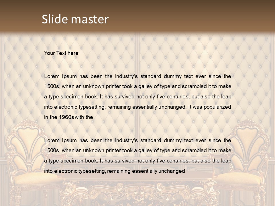 Luxury Interior Pattern PowerPoint Template