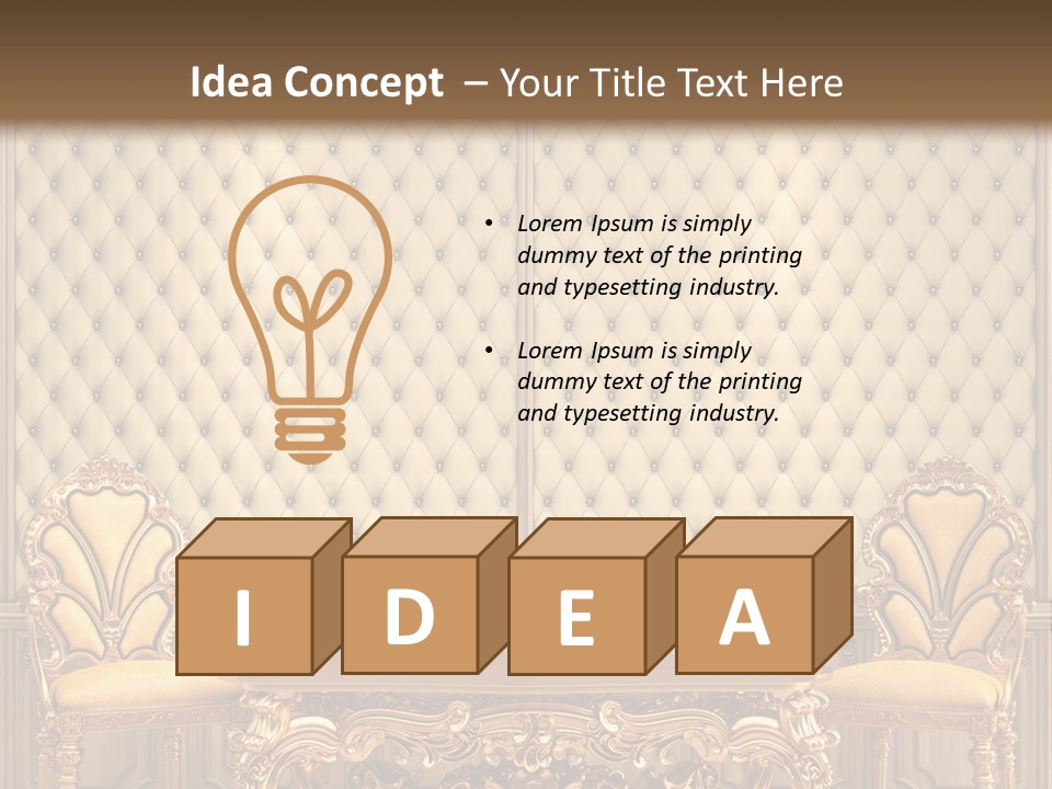 Luxury Interior Pattern PowerPoint Template