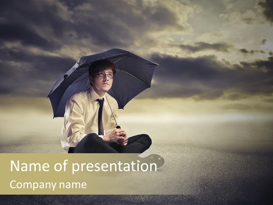 Desert Rain Career PowerPoint Template