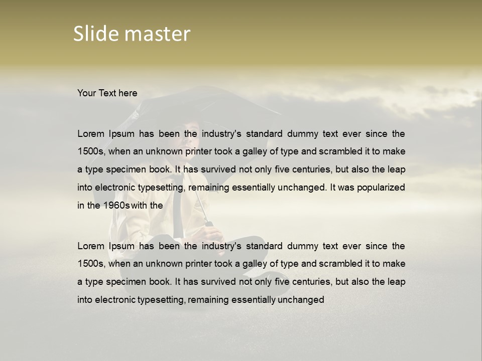 Desert Rain Career PowerPoint Template