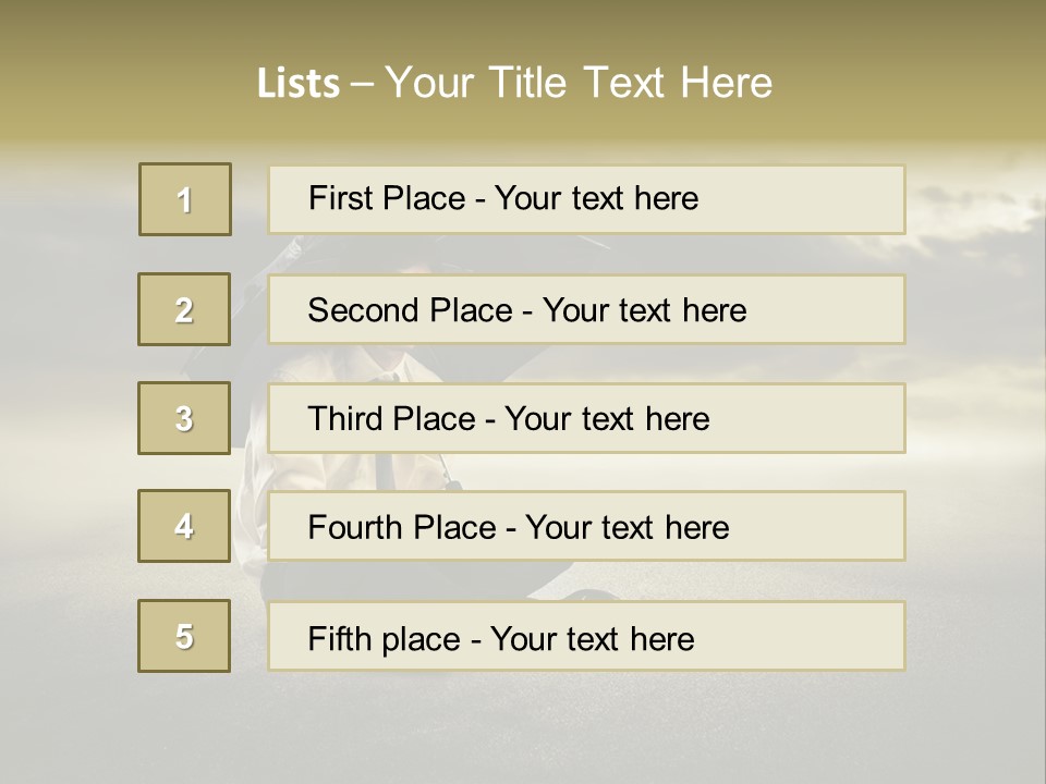 Desert Rain Career PowerPoint Template