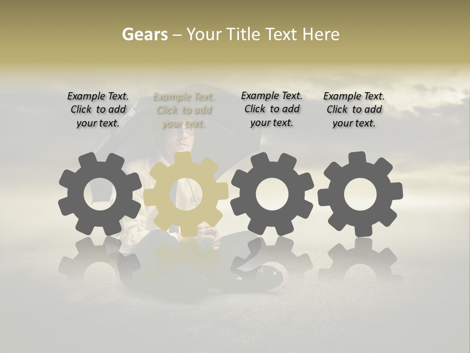 Desert Rain Career PowerPoint Template