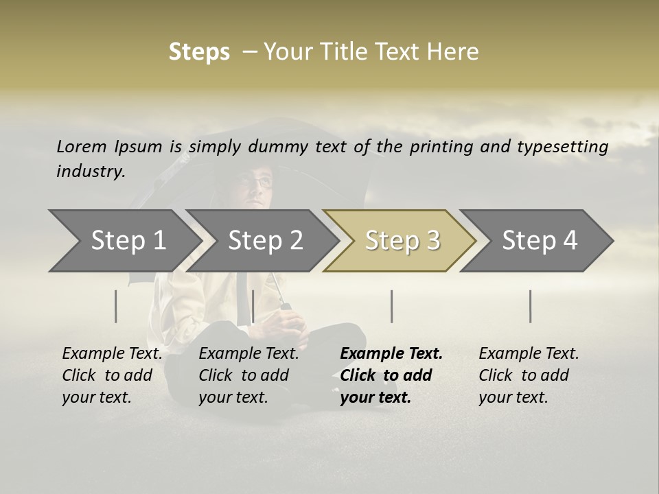 Desert Rain Career PowerPoint Template