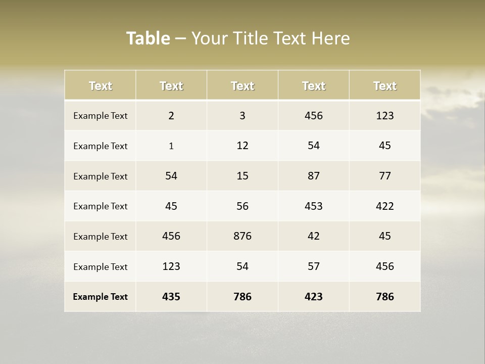 Desert Rain Career PowerPoint Template