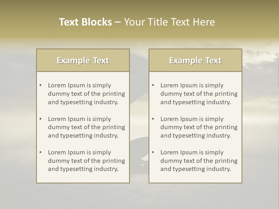 Desert Rain Career PowerPoint Template