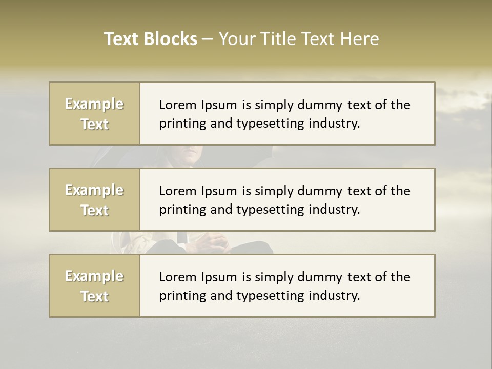 Desert Rain Career PowerPoint Template