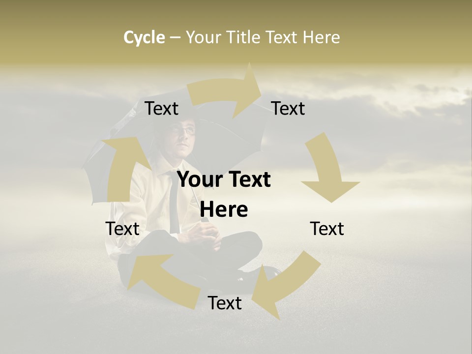 Desert Rain Career PowerPoint Template