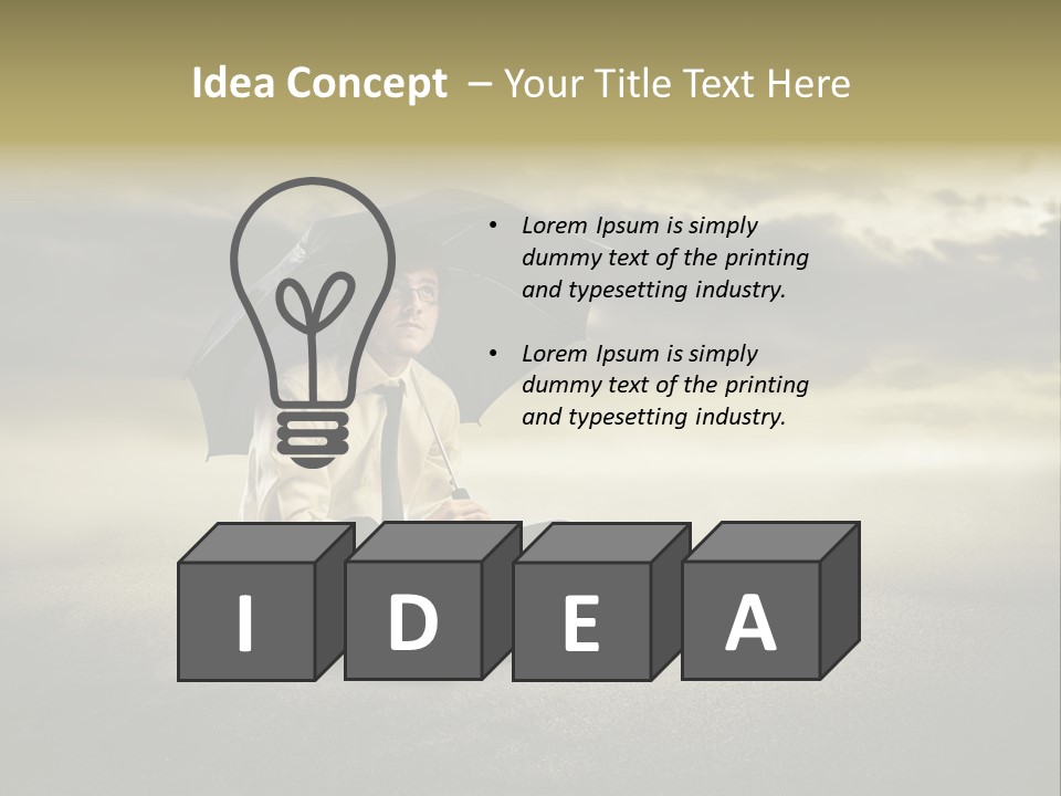 Desert Rain Career PowerPoint Template