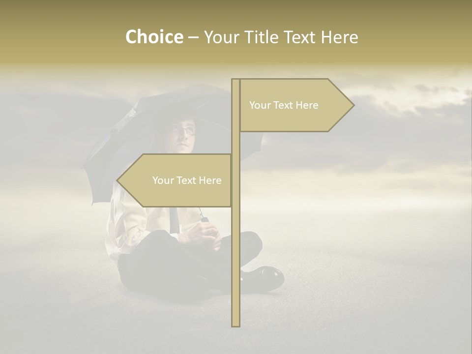 Desert Rain Career PowerPoint Template