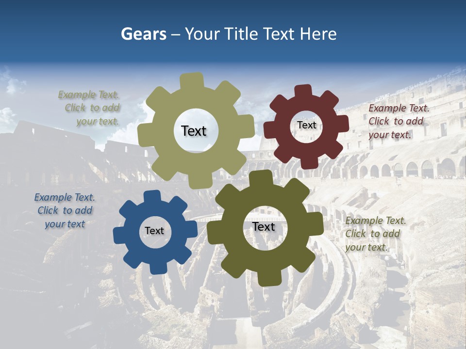 Tourism Roma Amphitheatre PowerPoint Template