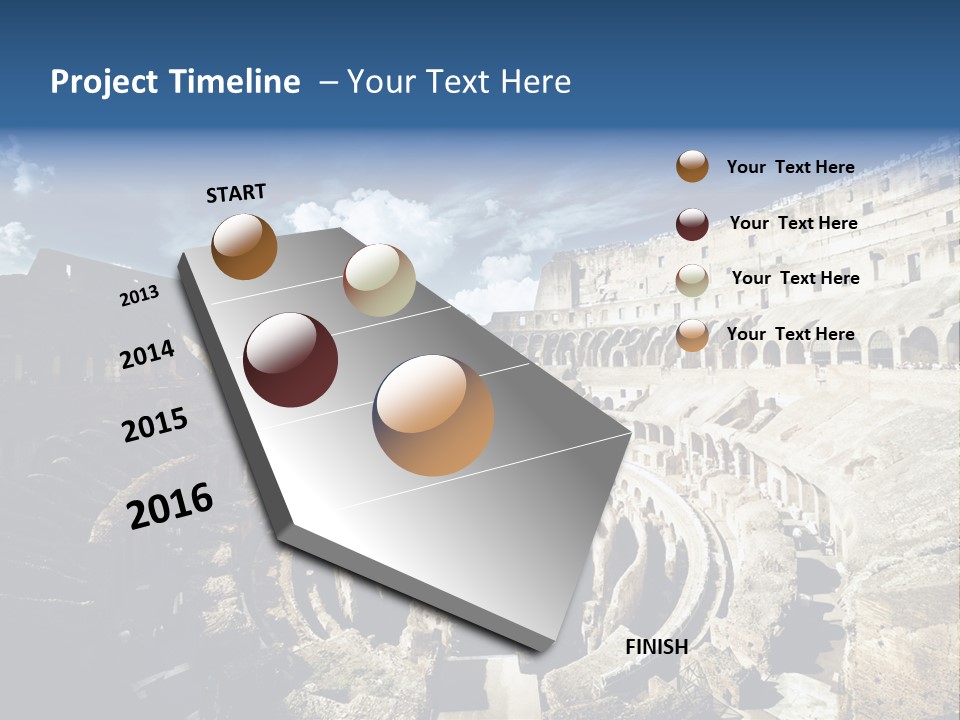 Tourism Roma Amphitheatre PowerPoint Template