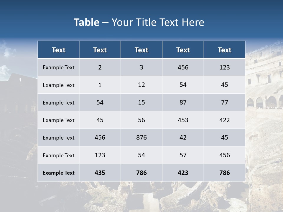 Tourism Roma Amphitheatre PowerPoint Template