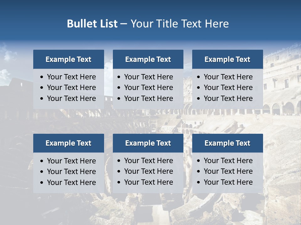 Tourism Roma Amphitheatre PowerPoint Template