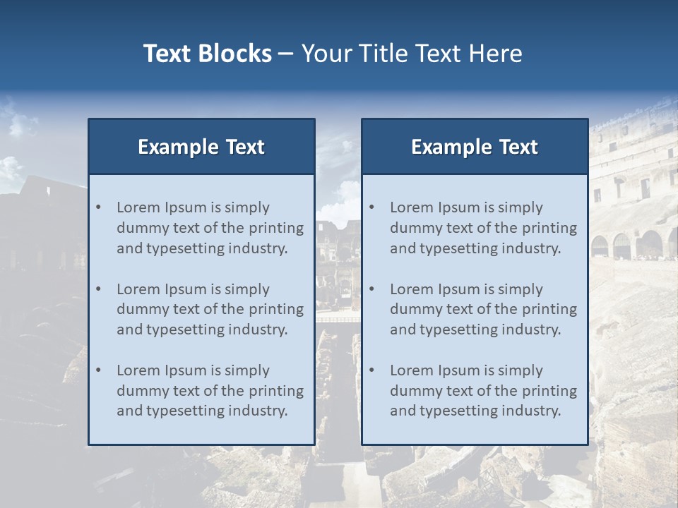 Tourism Roma Amphitheatre PowerPoint Template