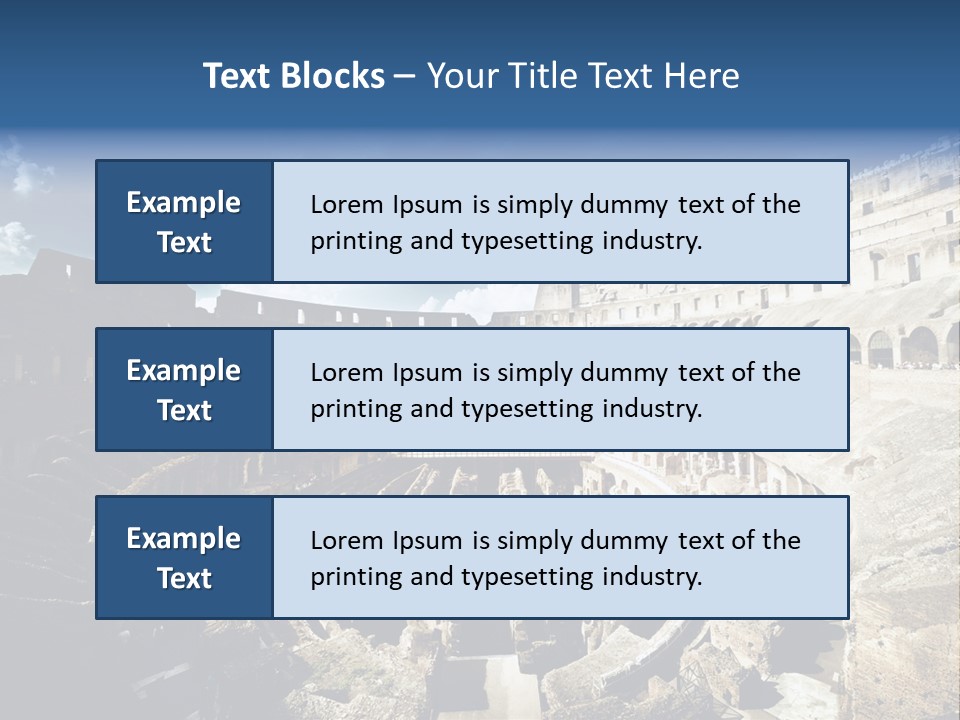 Tourism Roma Amphitheatre PowerPoint Template