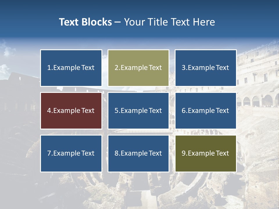 Tourism Roma Amphitheatre PowerPoint Template