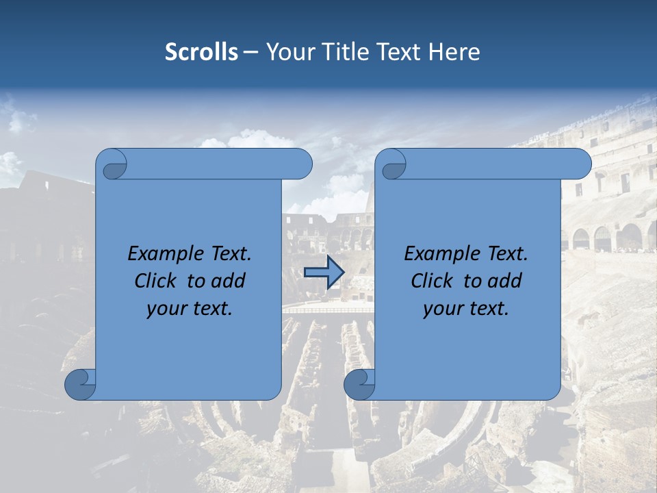 Tourism Roma Amphitheatre PowerPoint Template