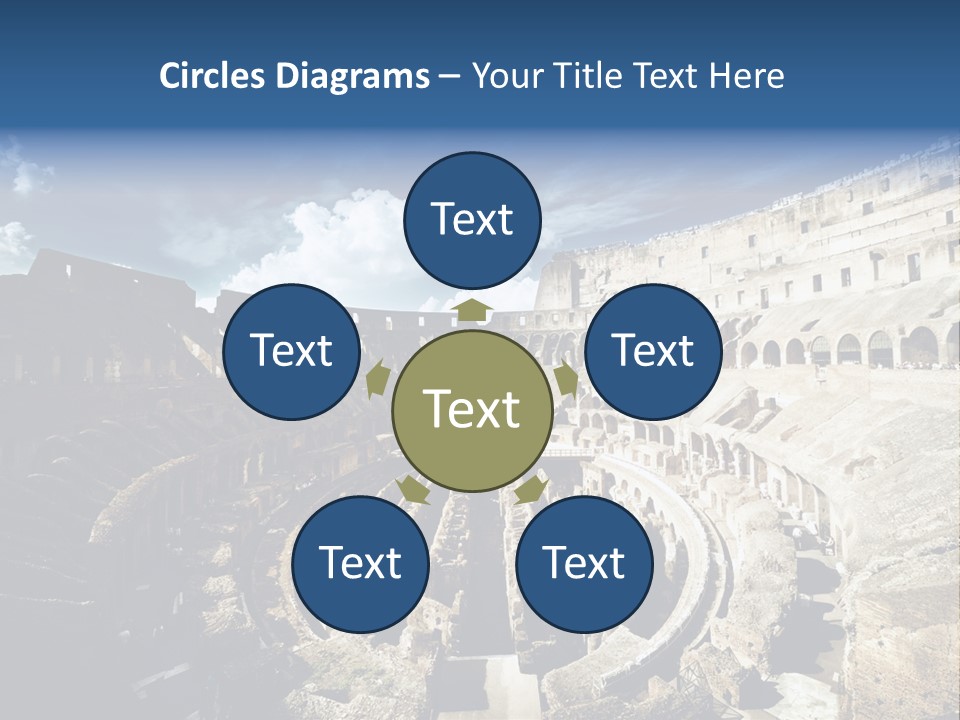 Tourism Roma Amphitheatre PowerPoint Template