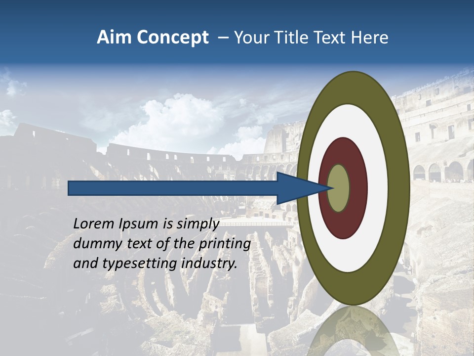 Tourism Roma Amphitheatre PowerPoint Template