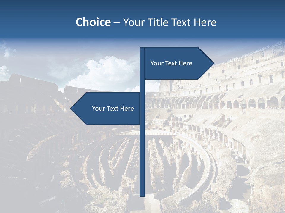Tourism Roma Amphitheatre PowerPoint Template
