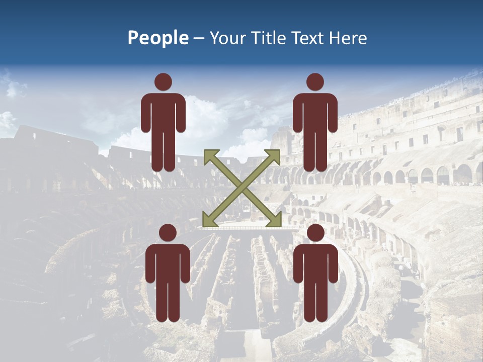 Tourism Roma Amphitheatre PowerPoint Template