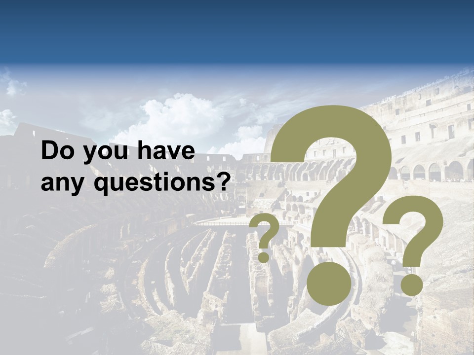 Tourism Roma Amphitheatre PowerPoint Template