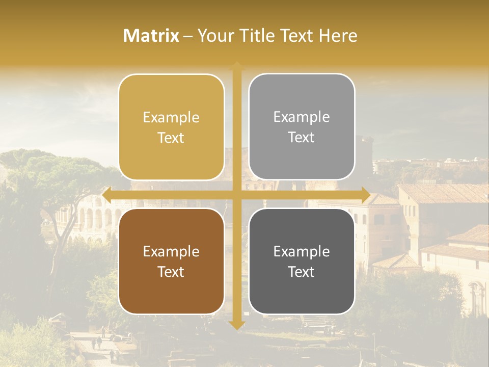 Italian Colosseum Sky PowerPoint Template