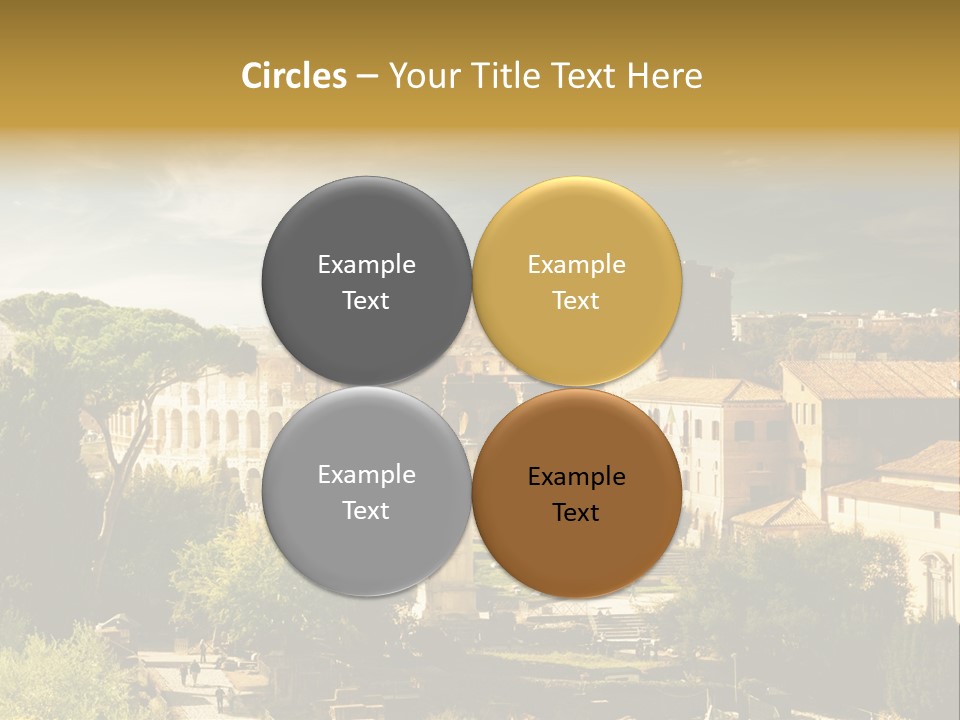 Italian Colosseum Sky PowerPoint Template
