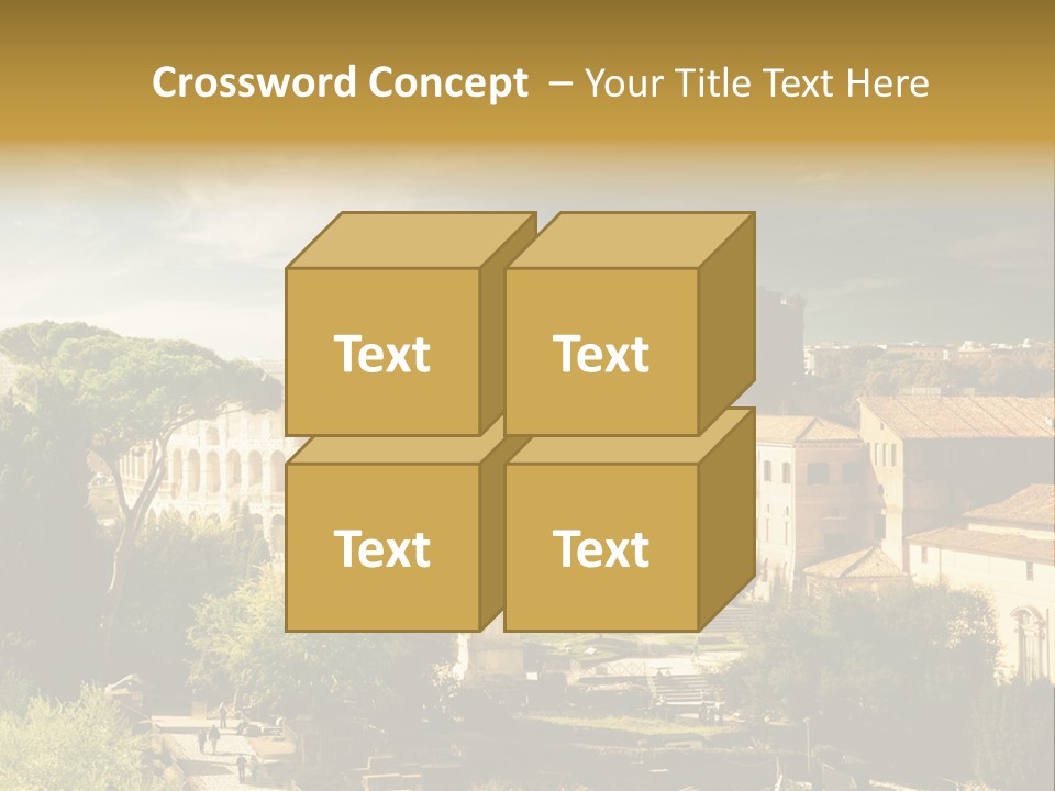 Italian Colosseum Sky PowerPoint Template