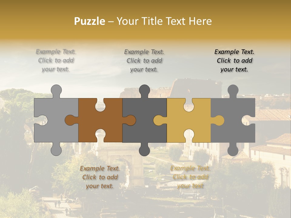 Italian Colosseum Sky PowerPoint Template