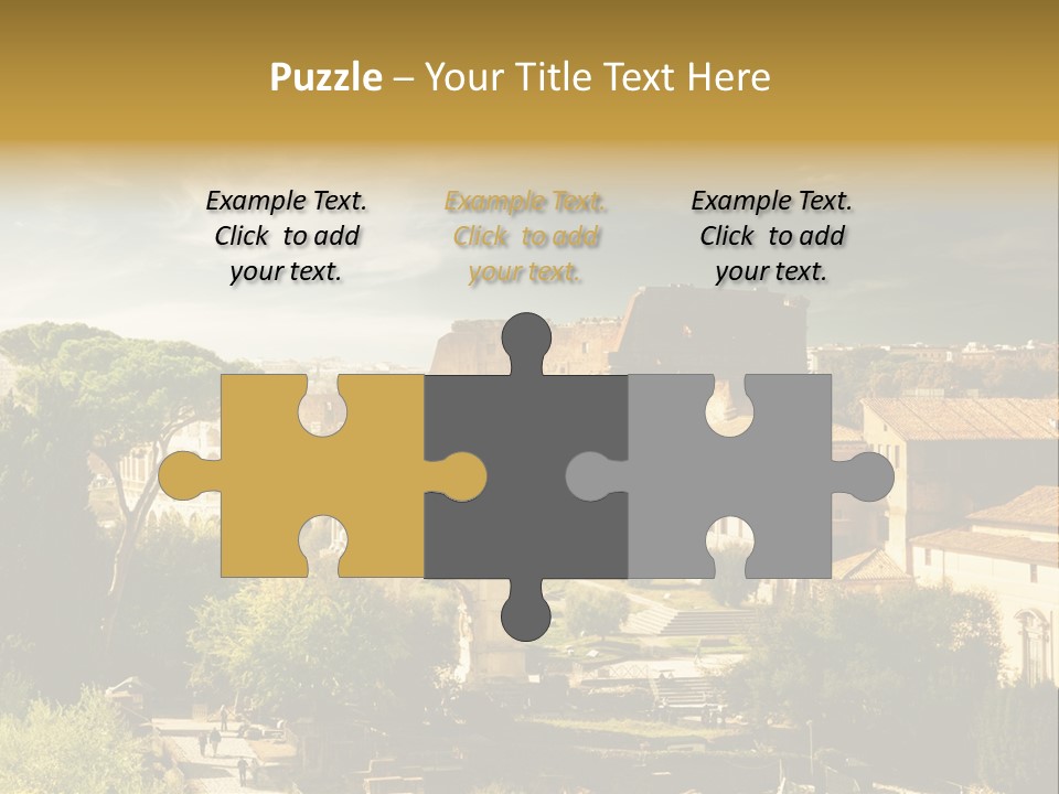 Italian Colosseum Sky PowerPoint Template