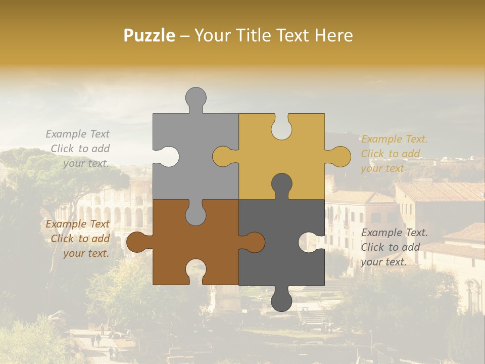 Italian Colosseum Sky PowerPoint Template