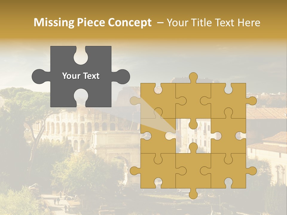 Italian Colosseum Sky PowerPoint Template