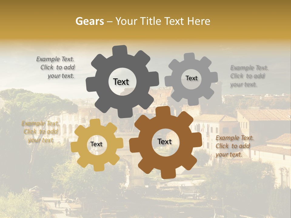 Italian Colosseum Sky PowerPoint Template