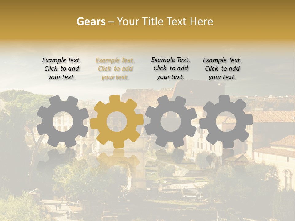 Italian Colosseum Sky PowerPoint Template