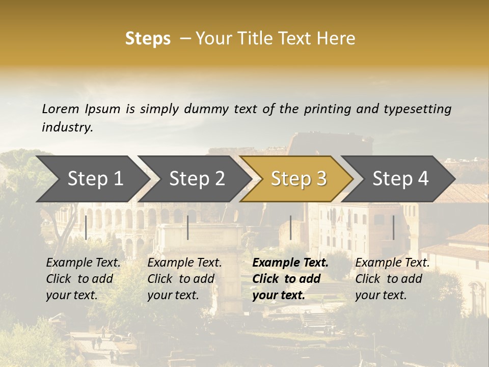 Italian Colosseum Sky PowerPoint Template